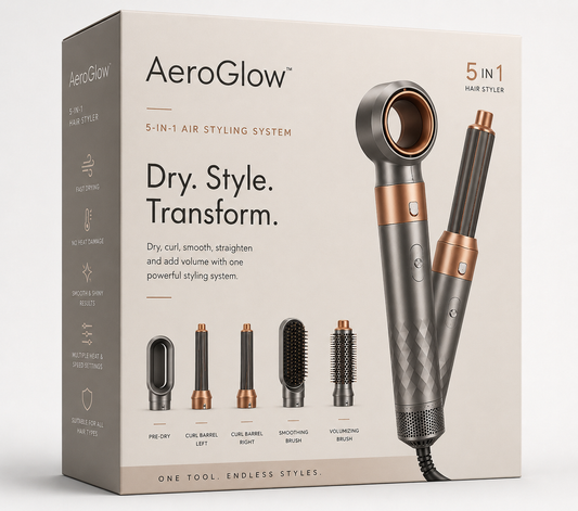 AeroGlow™ 5-in-1 Air Styling System | Dry, Curl & Volumize